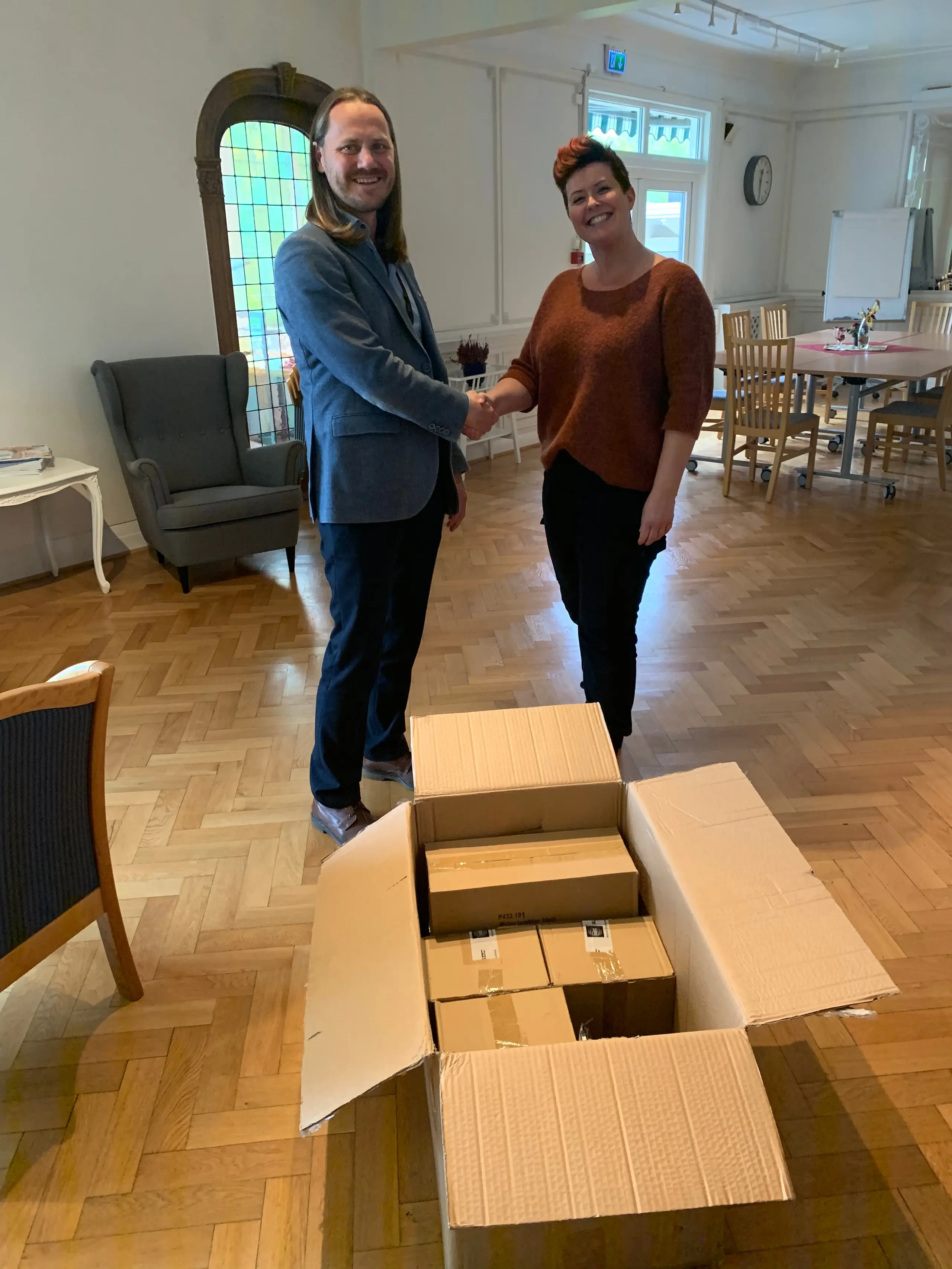 Henrik Holum og Maria Saric Nordal var begge fornøyd med resultatet
