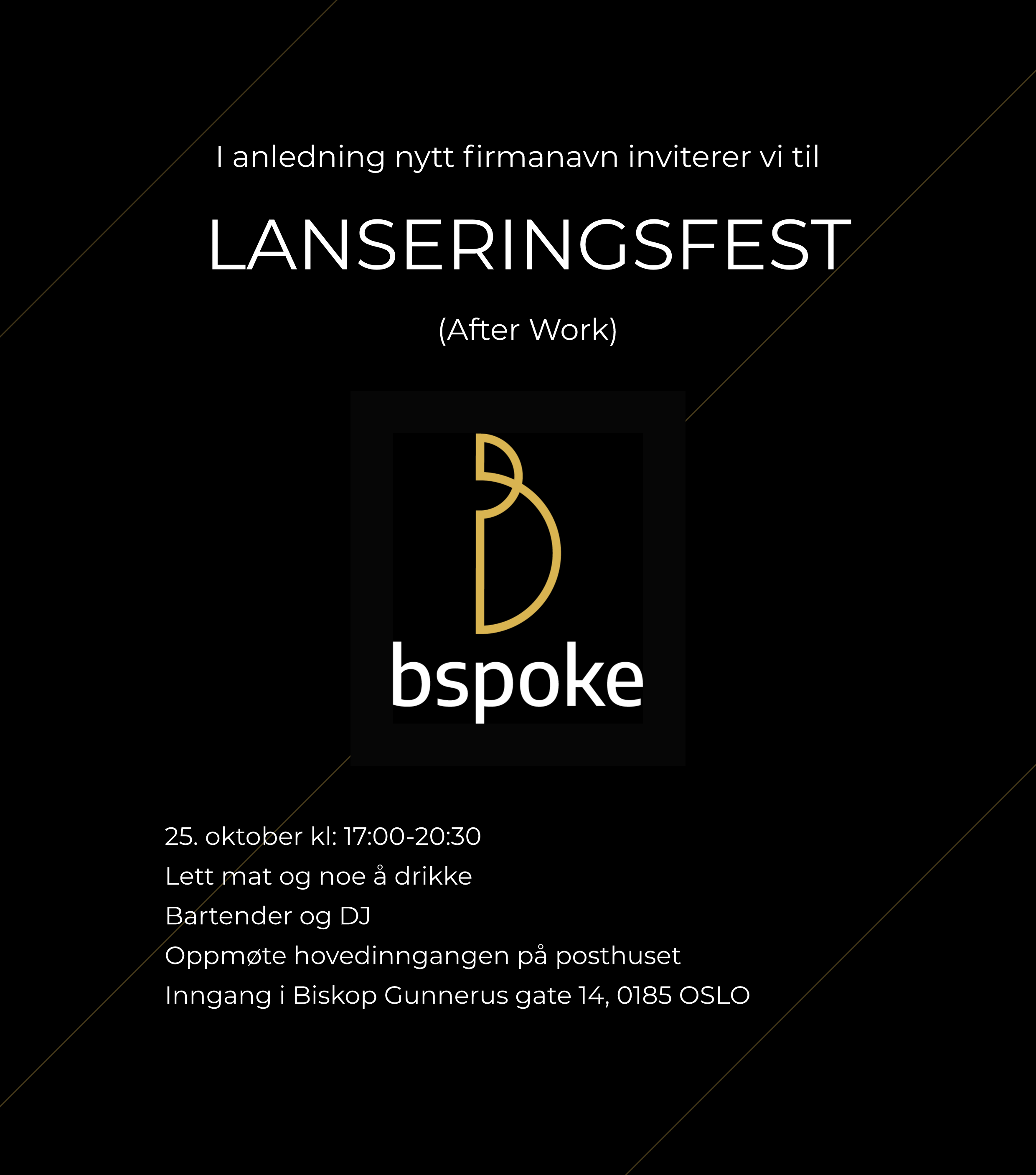 Lanseringsfest bspoke oktober