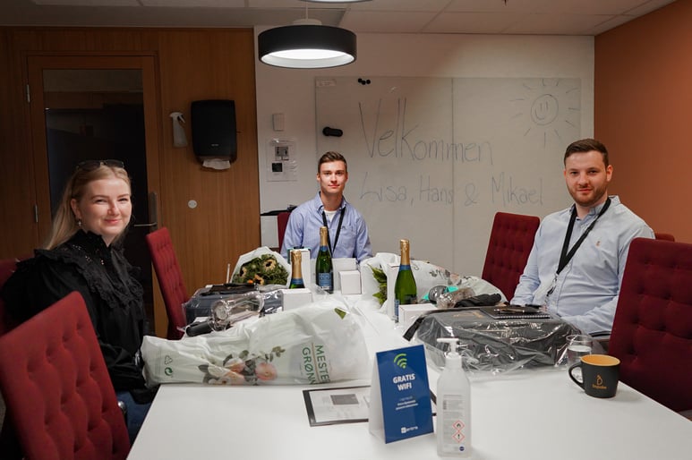 Mikael,-Hans-og-Lisa-første-dag