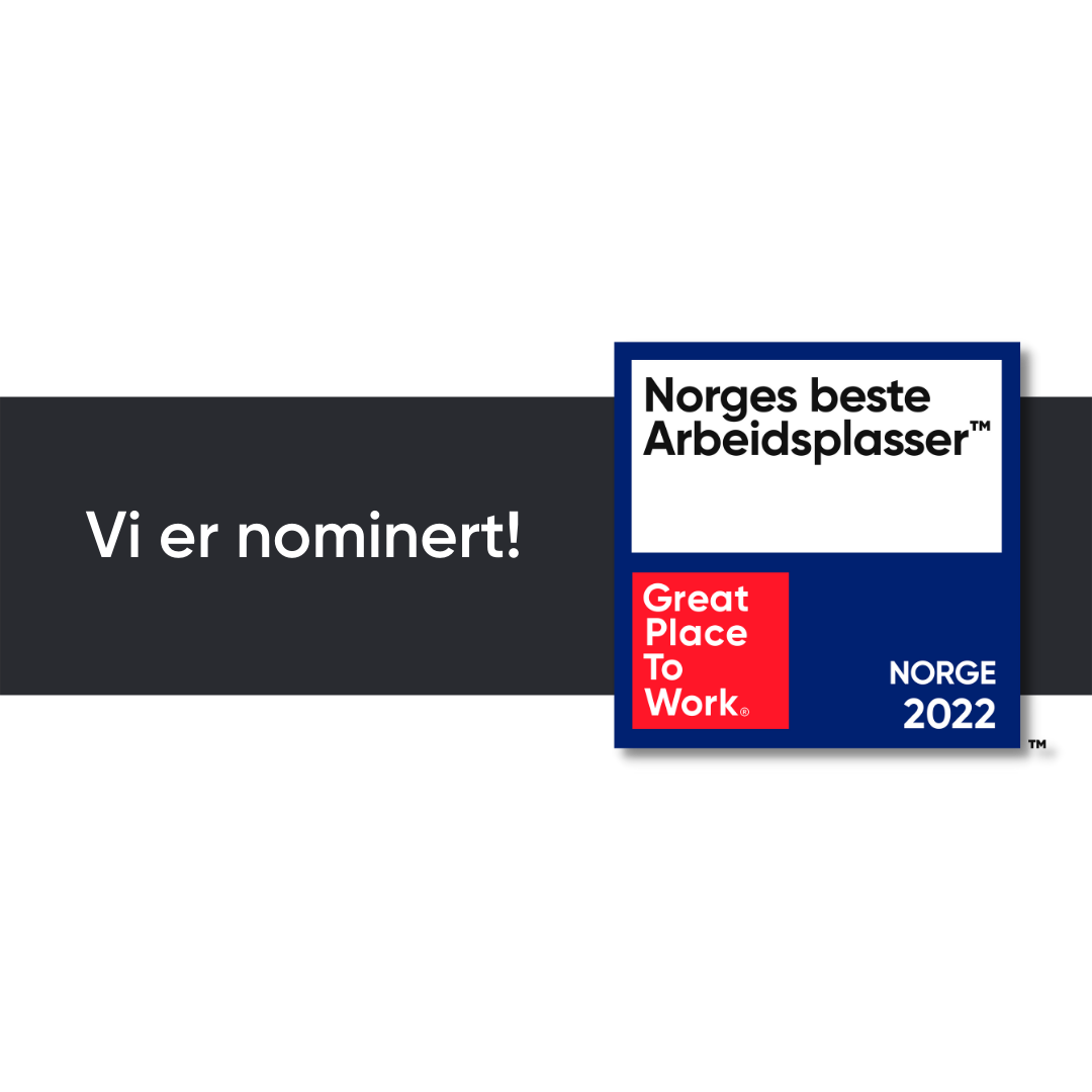 Vi er nominert! Svart GPTW